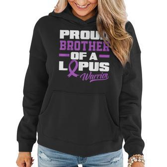 Proud Brother Of A Lupus Warrior Sister Lupus Awareness Women Hoodie | Mazezy