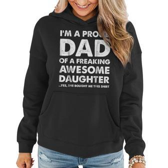 Proud Dad - Fathers Day Gift From A Daughter To Dad Women Hoodie | Mazezy