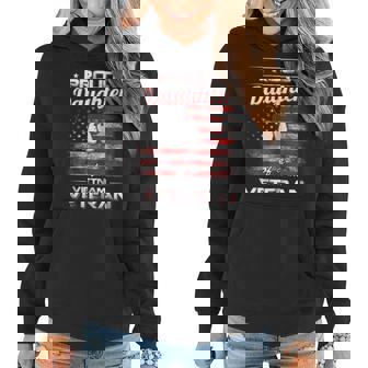 Proud Daughter Of A Dad Veteran Gift For Womens Women Hoodie | Mazezy