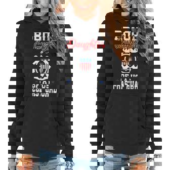 Proud Daughter Of A Us Coast Guard Women Hoodie - Seseable