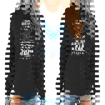 Proud Mama Us Air Force Stars Air Force Family Party Gift Women Hoodie | Mazezy