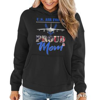 Proud Mom Us Air Force Stars Air Force Family Gift For Womens Women Hoodie | Mazezy
