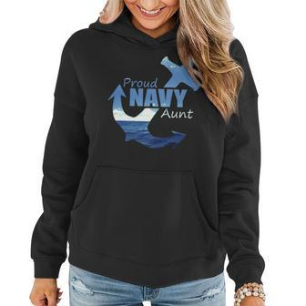 Proud Navy Aunt For Best Us Army Aunty Women Hoodie | Mazezy