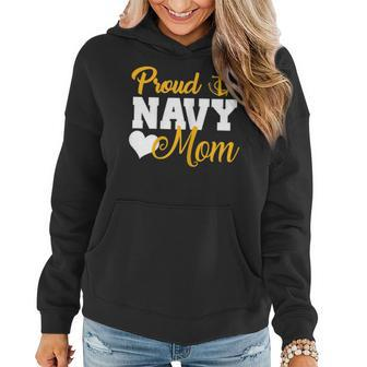 Proud Navy Mom Navy Military Parents Family Navy Mom T Gift For Womens Women Hoodie | Mazezy