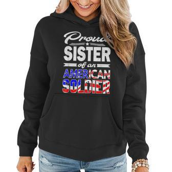 Proud Sister Of A Soldier Army Sister Gift Women Hoodie | Mazezy