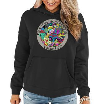 Psychedelic Mushroom Trip Gift - Psychedelic Research Gift Women Hoodie - Seseable