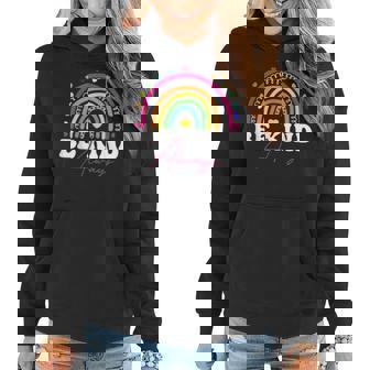 Rainbow Be Kind Always Peace Signs Choose Kindness Unity Day Women Hoodie Graphic Print Hooded Sweatshirt - Thegiftio