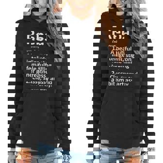Reba Definition Personalized Name Funny Christmas Gift Women Hoodie | Seseable UK
