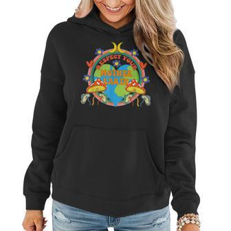 Respect Your Mother Earth Save The Plant Aesthetic Mushroom  Women Hoodie