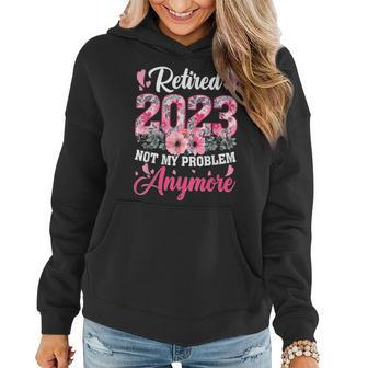 Retired 2023 Funny Retirement Gifts For Women 2023 Cute Pink Women Hoodie - Seseable