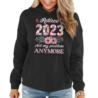 Retired 2023 Funny Retirement Gifts For Women 2023 Cute Pink Women Hoodie | Mazezy UK
