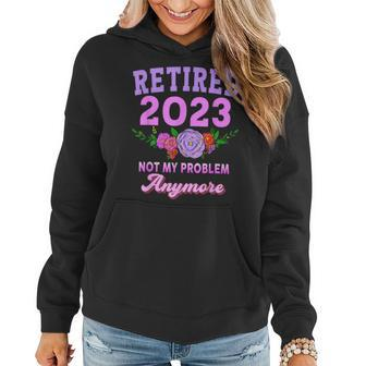 Retired 2023 Funny Retirement Gifts For Women 2023 Cute V2 Women Hoodie - Seseable