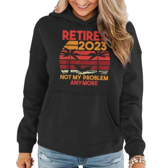 Retired 2023 Funny Vintage Retirement 2023 Humor Gifts Men Women Hoodie - Seseable