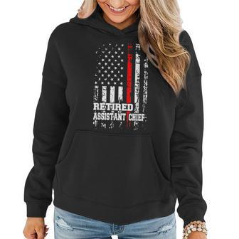 Retired Firefighter Assistant Chief Retirement Gift Women Hoodie - Seseable