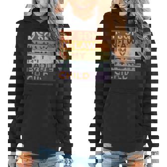 Retro Mother In Law Funny My Son-In-Law Is My Favorite Child Women Hoodie | Mazezy