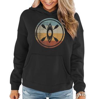 Retro Vintage Kajakfahrer Kajakfahren Kajak Frauen Hoodie - Seseable