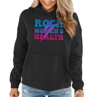Rock Womens Health Groovy Design For Women Women Hoodie | Mazezy