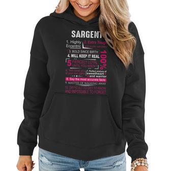 Sargent Name Gift Sargent V2 Women Hoodie - Seseable