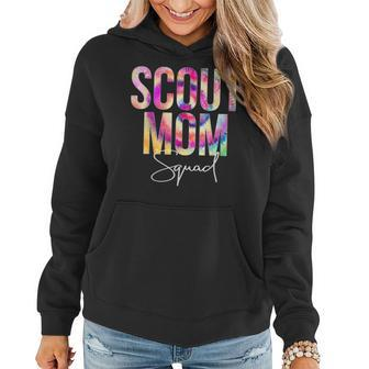 Scout Mom Squad Tie Dye Back To School Women Appreciation Women Hoodie