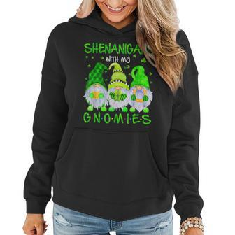 Shenanigans With My Gnomies St Patricks Day Gnome Lover Women Hoodie - Seseable