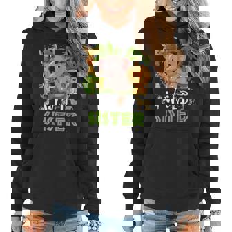 Sister Of The Wild Zoo Birthday Safari Jungle Animal Family Women Hoodie | Mazezy