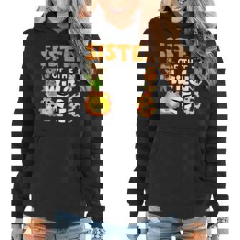 Sister The Wild One Zoo Birthday Safari Jungle Animals Party Women Hoodie | Mazezy