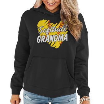 Softball Grandma Softball Designs For Women Grandparents Women Hoodie | Mazezy