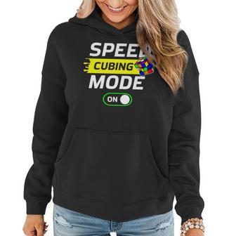 Speed Cubing Mode On Funny Cuber Speed Cubing Puzzles Math Women Hoodie - Seseable