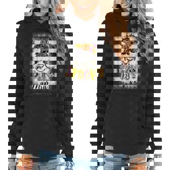 Spooky Mama Halloween Skull Witchy Mama Witch Mom Spooky Women Hoodie Graphic Print Hooded Sweatshirt - Thegiftio