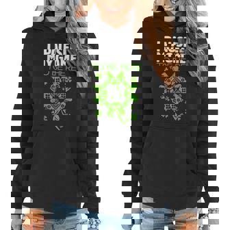 St Patricks Day I Paused My Game To Be Here Funny Sarcastic Women Hoodie - Seseable