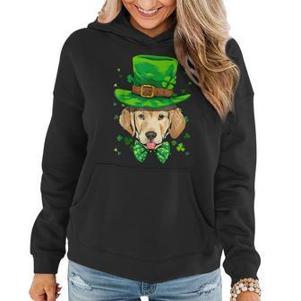 St Patricks Day Leprechaun Labrador Retriever Pet Dog Irish Women Hoodie - Seseable