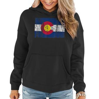 State Of Colorado Flag T Gift For Men Women Vintage Women Hoodie - Seseable