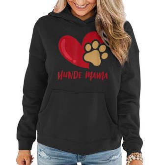 Stolze Hunde-Mama Herz Pfotenabdruck Hundepfote Tierliebe Frauen Hoodie - Seseable