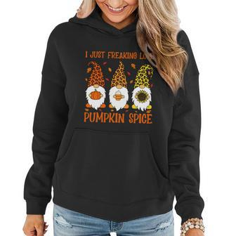 Thanksgiving Gnomes Freaking Love Pumpkin Spice Gift V2 Women Hoodie - Monsterry