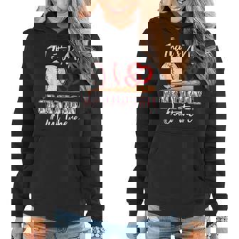 Thats My Grandson Out There Baseball Grandma Mothers Day Women Hoodie | Mazezy