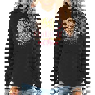 Thats My Grandson Out There Baseball Grandma Mothers Day Women Hoodie | Mazezy