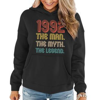 The Man The Myth The Legend 1992 30Th Birthday Women Hoodie - Monsterry AU