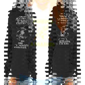 The Only Thing I Love More Than Fishing Is Being A Grandpa Women Hoodie - Seseable