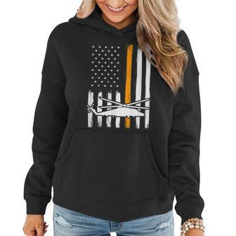 Thin Orange Line Search And Rescue - Retired Coast Guard Women Hoodie - Seseable