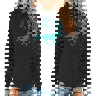 This Filly Is 9 | 9Th Birthday Female Horses Gift Women Hoodie | Mazezy