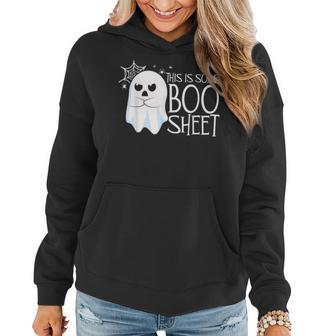 This Is Some Boo Sheet Halloween Ghost Funny Men Women Women Hoodie Graphic Print Hooded Sweatshirt - Thegiftio UK