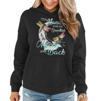 This Nana Lover Her Grandkids To The Moon And Back Women Hoodie - Seseable