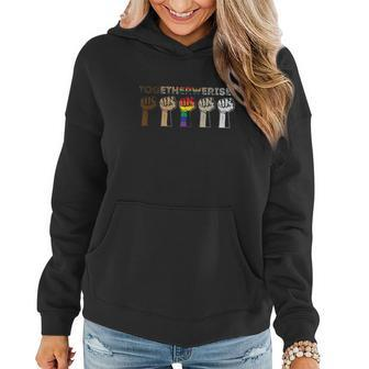 Together We Rise Black Lives Matter Color Women Hoodie Graphic Print Hooded Sweatshirt