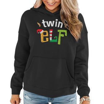 Twin Elf Brother Sister Elves Squad Matching Family Gift Women Hoodie | Mazezy