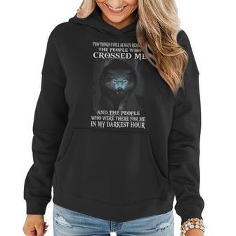 Two Things I Will Always Remember The People Who - Wolf Women Hoodie - Seseable