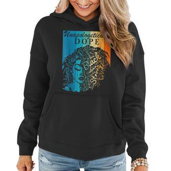 Unapologetically Dope Afro African American Black Women Bae V3 Women Hoodie - Seseable