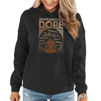 Unapologetically Dope Black Afro Women Black History Month V2 Women Hoodie - Seseable