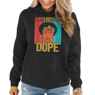 Unapologetically Dope Black History Month African American V21 Women Hoodie - Seseable