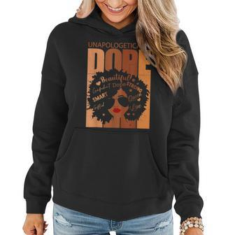 Unapologetically Dope Black History Month Black Women V2 Women Hoodie - Seseable