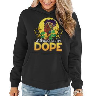 Unapologetically Dope Butterfly Black Queen Locd Cornrows Women Hoodie - Seseable